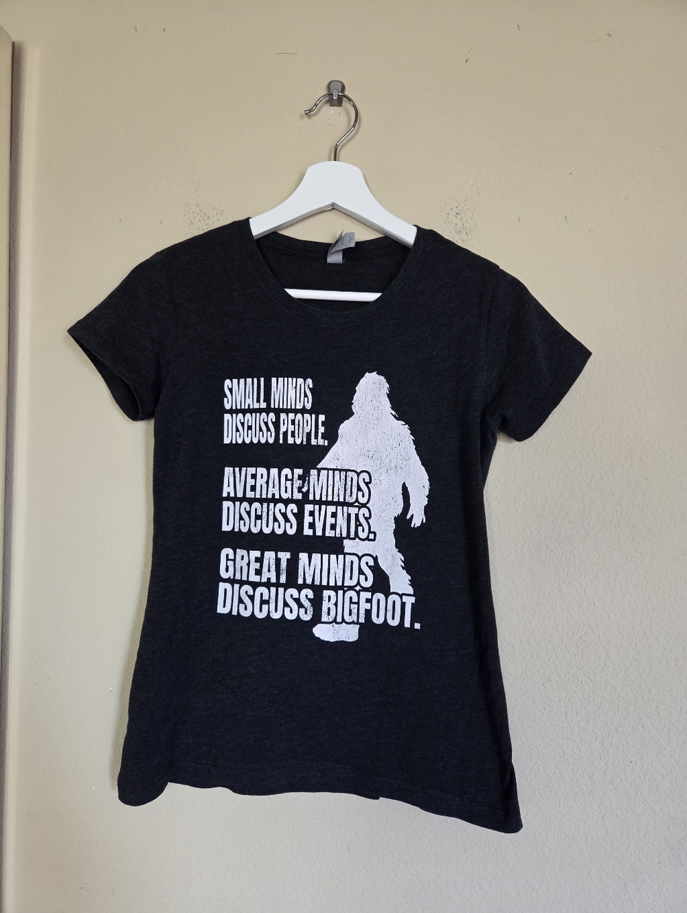 Bigfoot Graphic Tee - Black with White Print